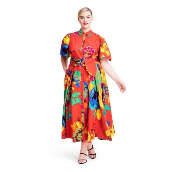 Christopher John Rogers x Target Floral Dress 24W/26W - Picture 2 of 5